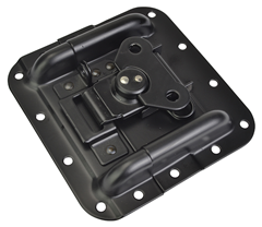 Black Surface Mount Butterfly Catch Latch- Steel For Flight Cases